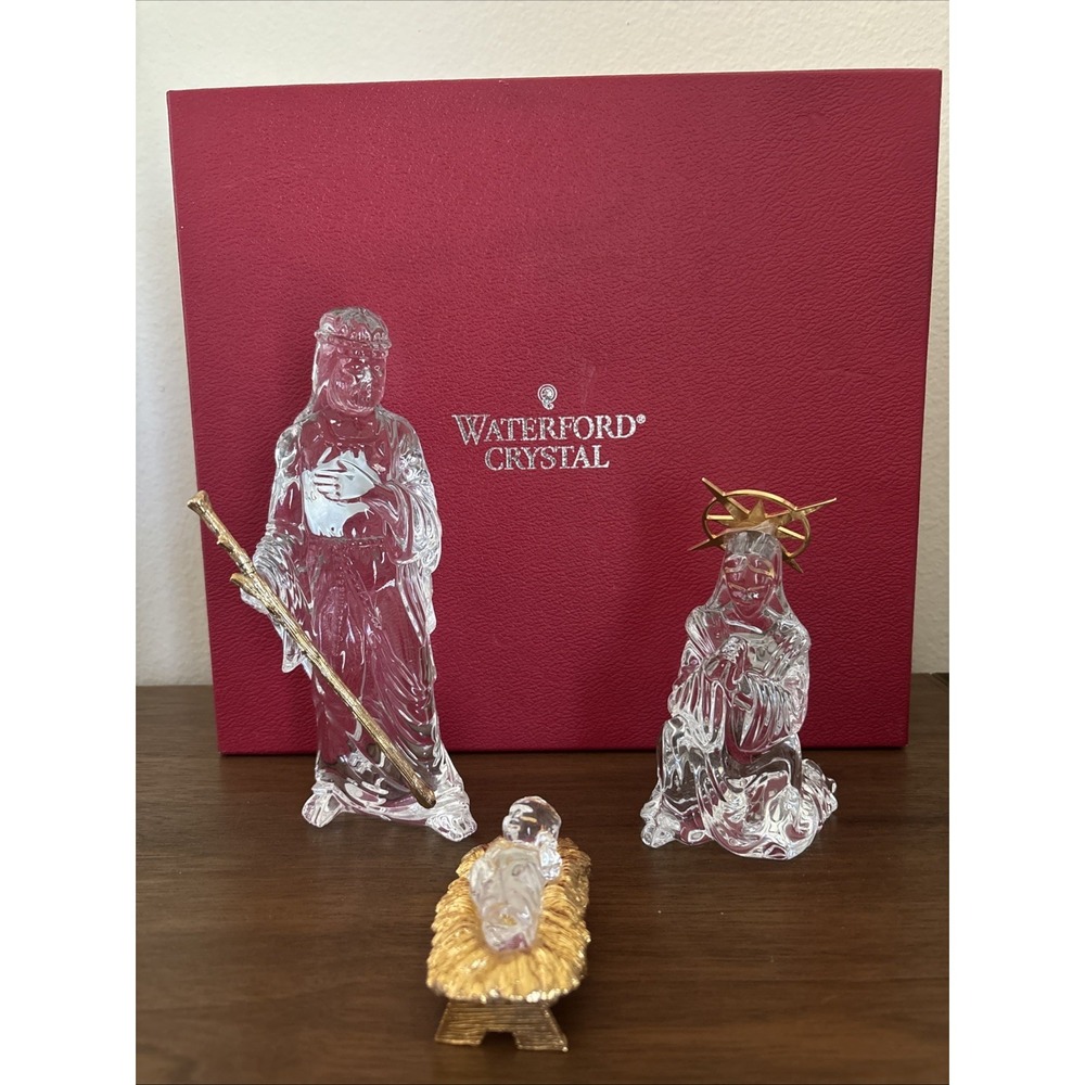Waterford Crystal Millennium Nativity Set – Boxed, Stickers, Booklet